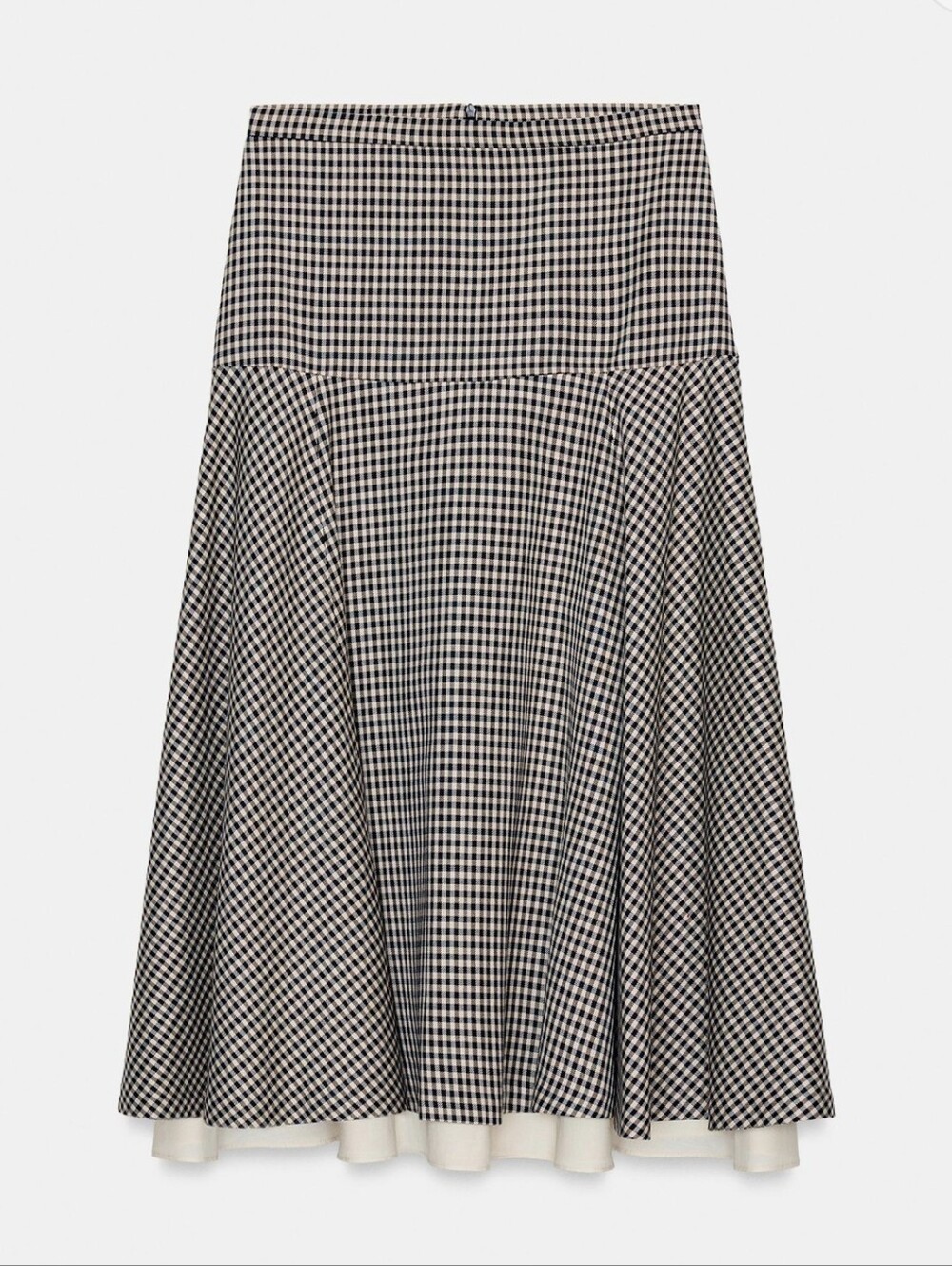 ZARA COMBINATION PLAID SKIRT(S) - Picture 1 of 8